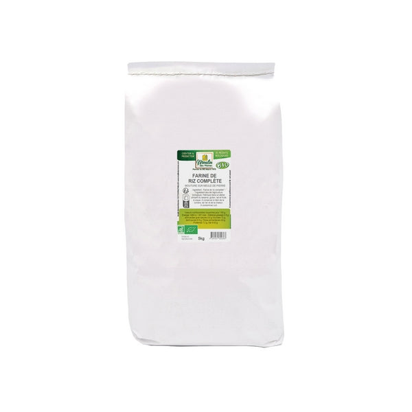 Farine de riz complète meule de pierre bio - 1